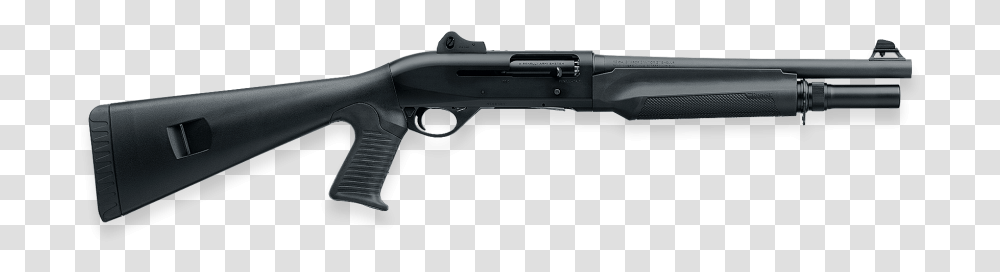 Semi Automatic Shotgun Shown In Black With Entry Benelli, Weapon, Weaponry, Rifle Transparent Png