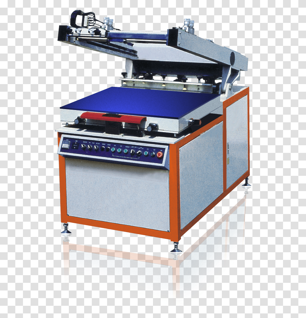 Semi Automatic Tilting Screen Printer For Medium Small Screen Printing Machine, Furniture, Meal, Food, Kiosk Transparent Png