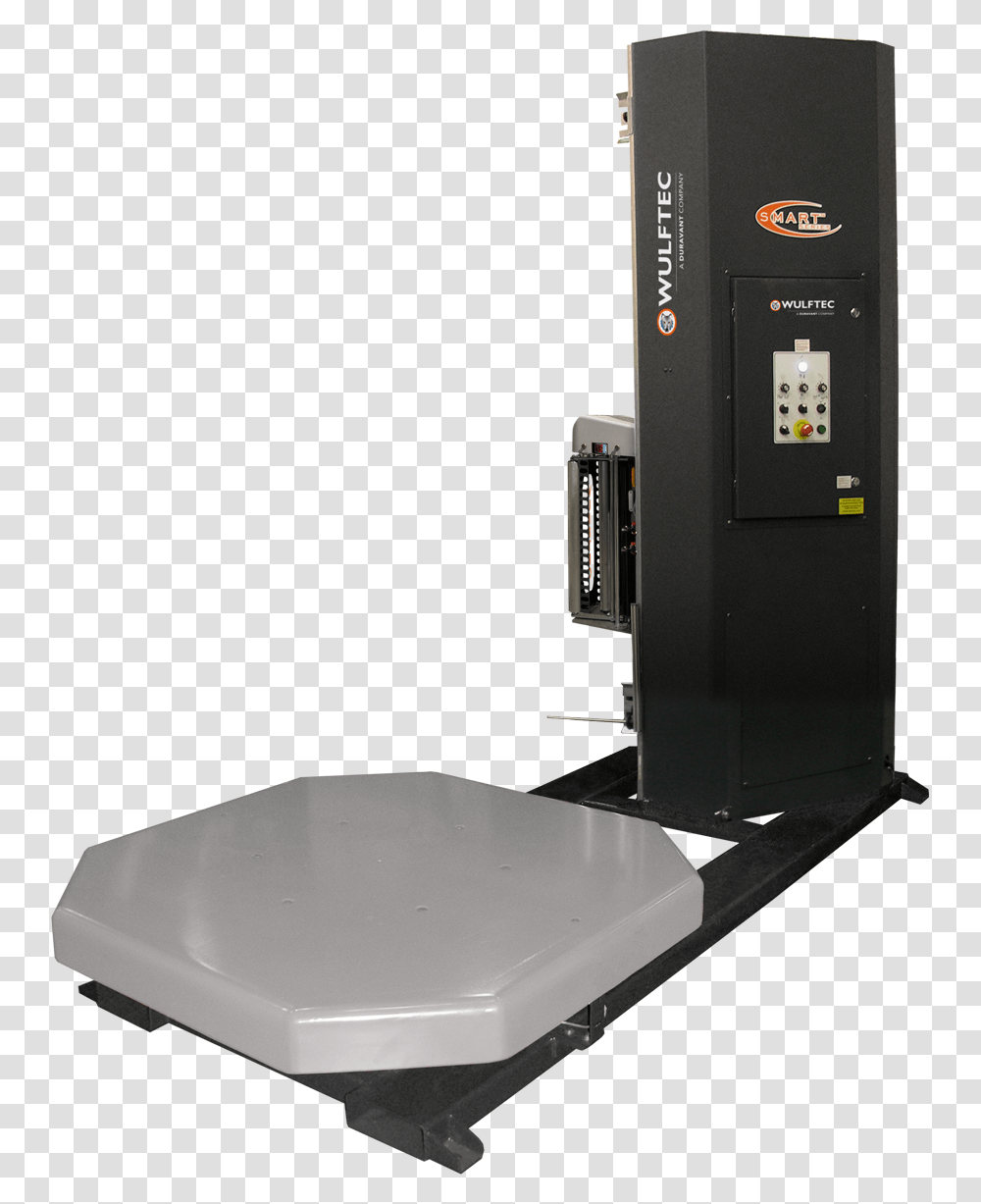 Semi Automatic Turntable Stretch Wrapper Wulftec International, Machine, Kiosk, Shelf, Bathtub Transparent Png