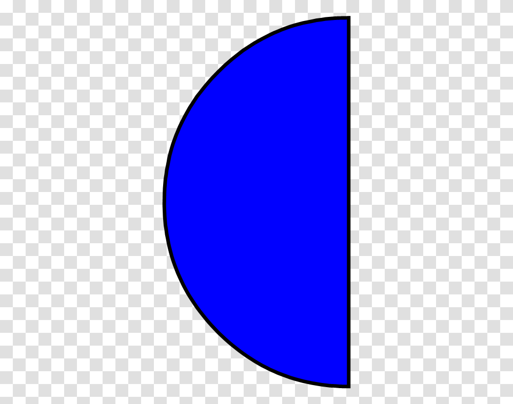 Semi Circle Go To Image Half Of A Blue Circle Half Of A Blue Circle, Oval, Face Transparent Png