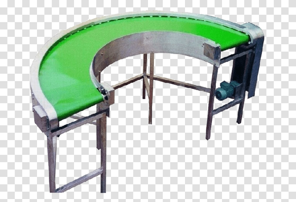 Semi Circle Return Powered Conveyor Belt Conveyor Belt Semi Circle, Furniture, Table, Chair, Indoors Transparent Png
