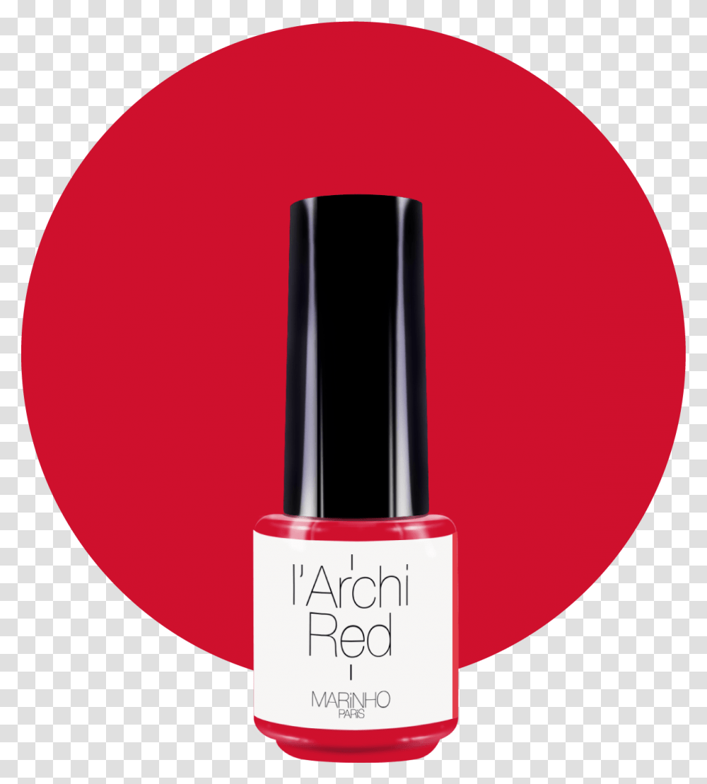 Semi Permanent Red Marinhovarnish Paris On Red Round Nail Polish, Lipstick, Cosmetics Transparent Png