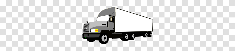 Semi Truck Clip Art, Transportation, Vehicle, Moving Van, Trailer Truck Transparent Png