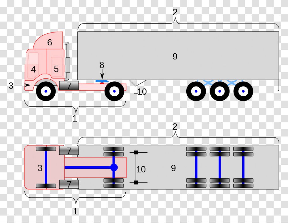 Semi Truck Side View, Plot, Vehicle, Transportation Transparent Png