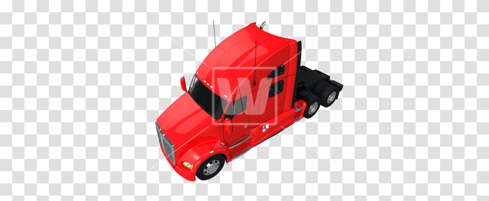 Semi Truck Top View, Wheel, Machine, Tire, Vehicle Transparent Png