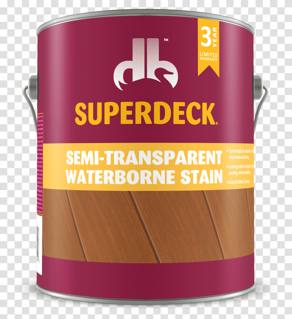 Semi Waterborne Stain 2400 Superdeck Stain, Tin, Can, Aluminium, Food Transparent Png