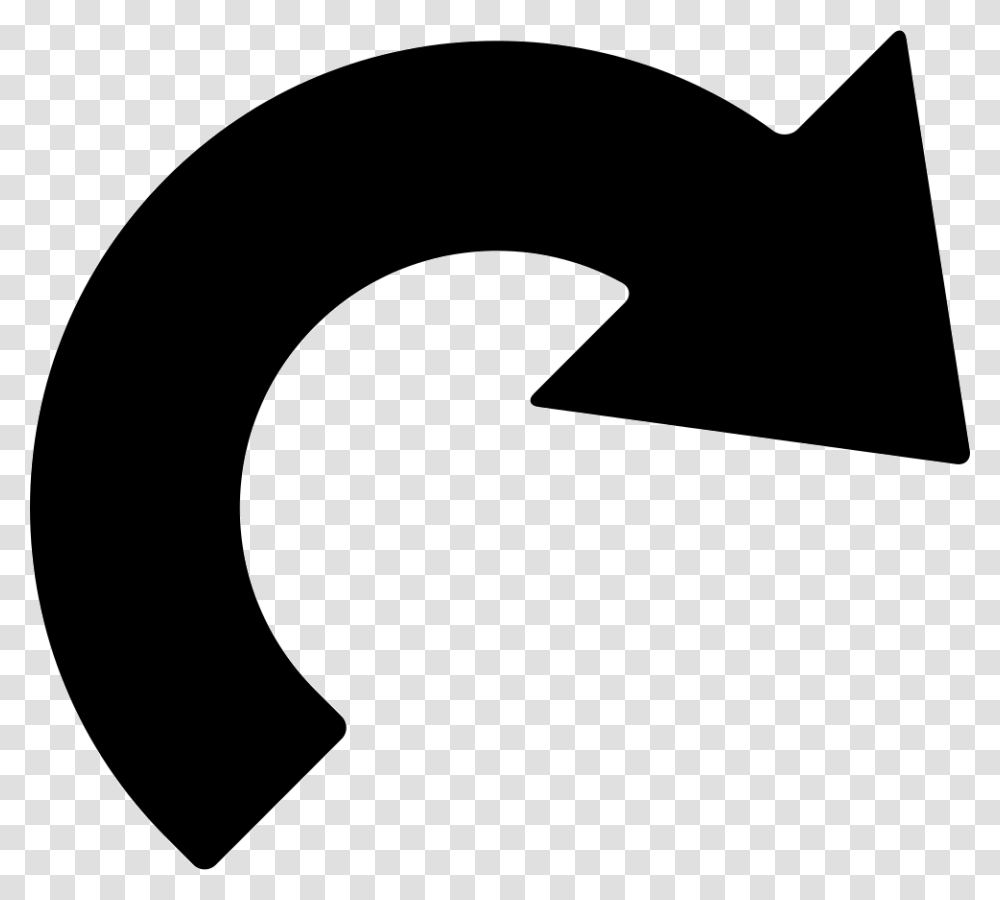 Semicircular Arrow Curved Arrow Vector, Logo, Trademark Transparent Png
