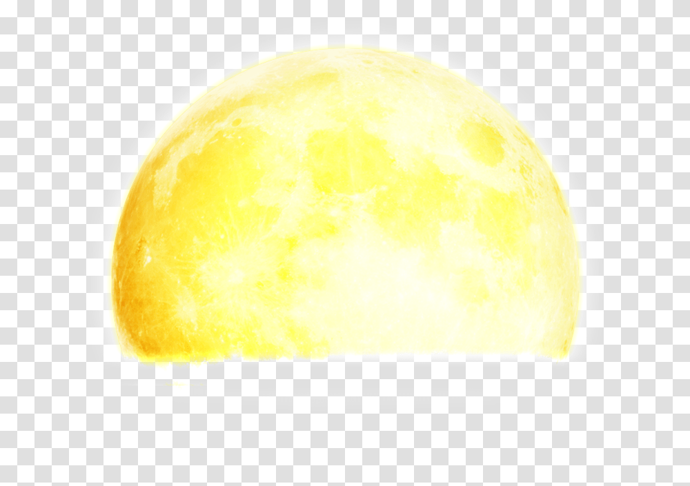 Semicircular Yellow Ball Cartoon Moon, Apparel, Helmet, Hardhat Transparent Png