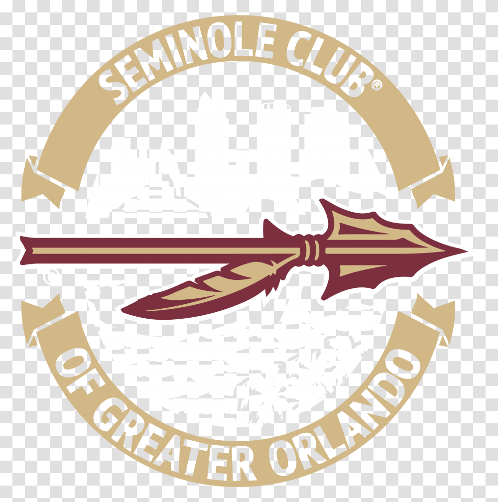 Seminole Club Of Greater Orlando Logo Northwest Florida State College Pennant, Trademark, Weapon Transparent Png