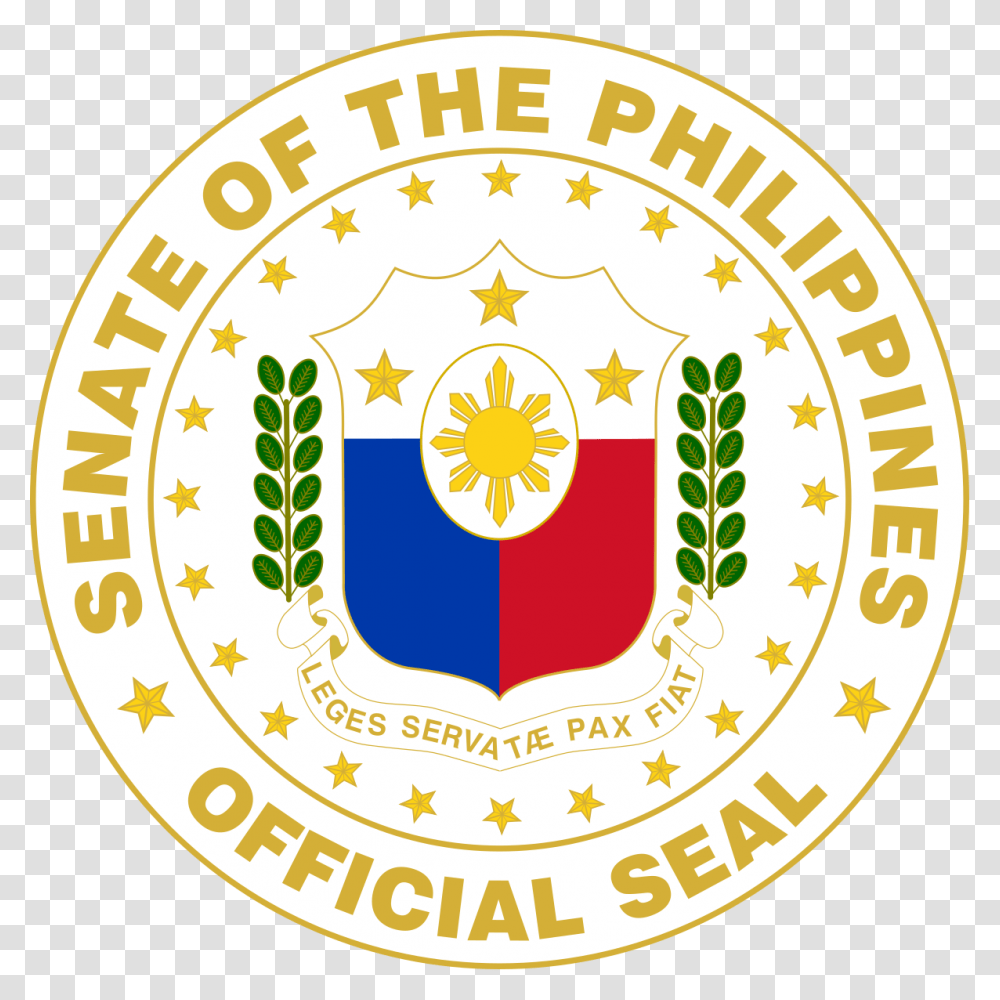 Senate Of The Philippines Official Seal, Logo, Trademark, Rug Transparent Png