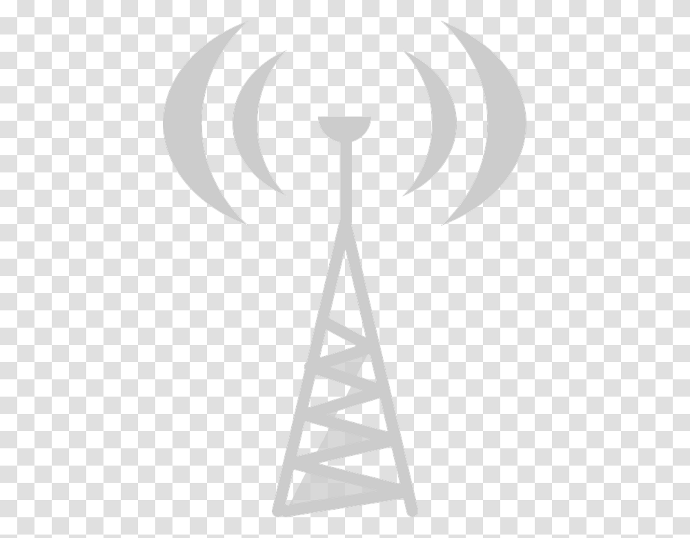 Sender Wifi Tower Gray Radio Transceiver Torre De Rdio Desenho, Cross, Silhouette, Electrical Device Transparent Png
