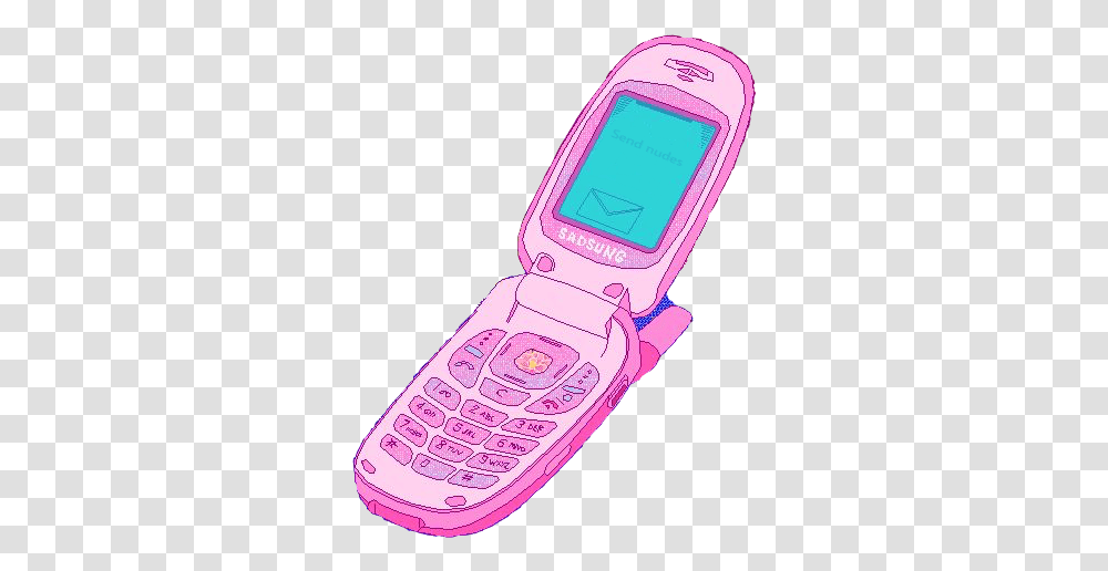 Sendnudes Aesthetic Flip Phone, Electronics, Mobile Phone, Cell Phone Transparent Png