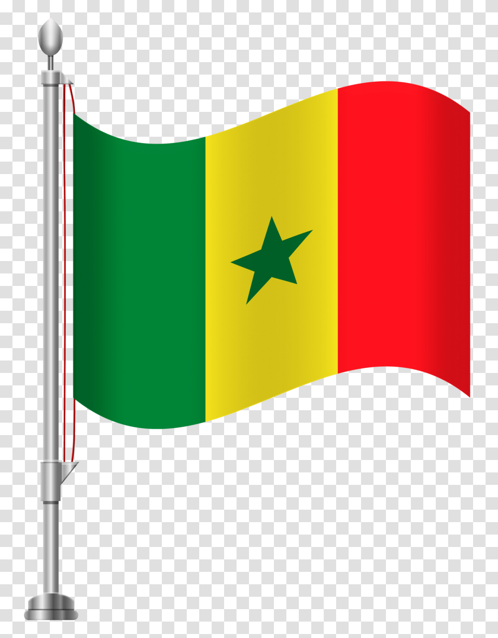 Senegal Flag Clip Art, Star Symbol Transparent Png