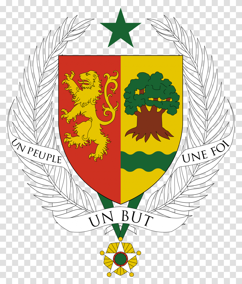 Senegal National Symbol, Emblem, Logo, Trademark, Gold Transparent Png