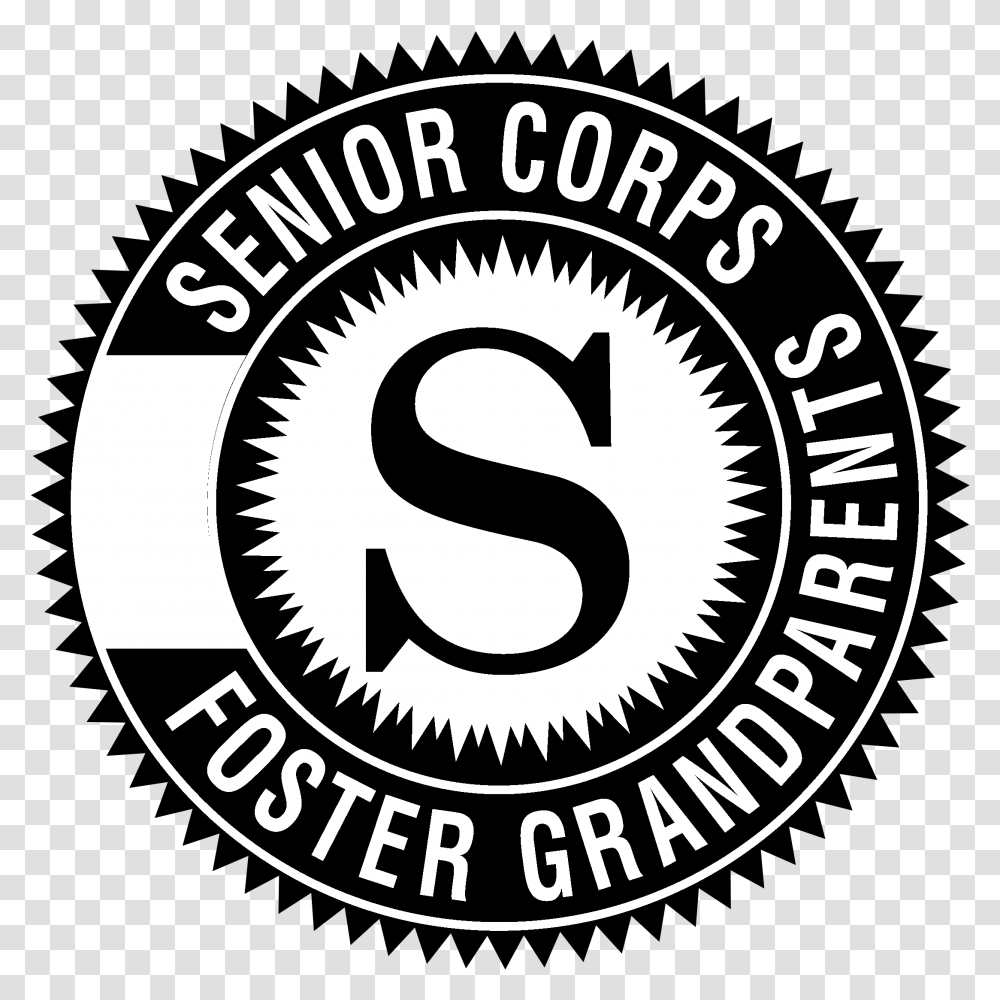 Senior Corps Foster Grandparents Logo House Of Terror, Label, Text, Symbol, Sticker Transparent Png