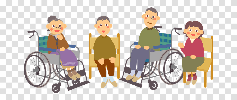 Senior People Clipart Free Download Care, Chair, Furniture, Person, Human Transparent Png
