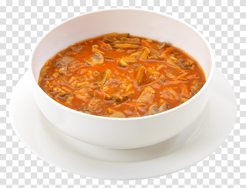 Senju Soljanka Hot Amp Sour Soup, Bowl, Dish, Meal, Food Transparent Png