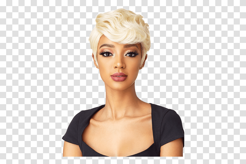 Sensationnel Synthetic Hair Wig Instant Fashion Wig, Person, Human, Apparel Transparent Png