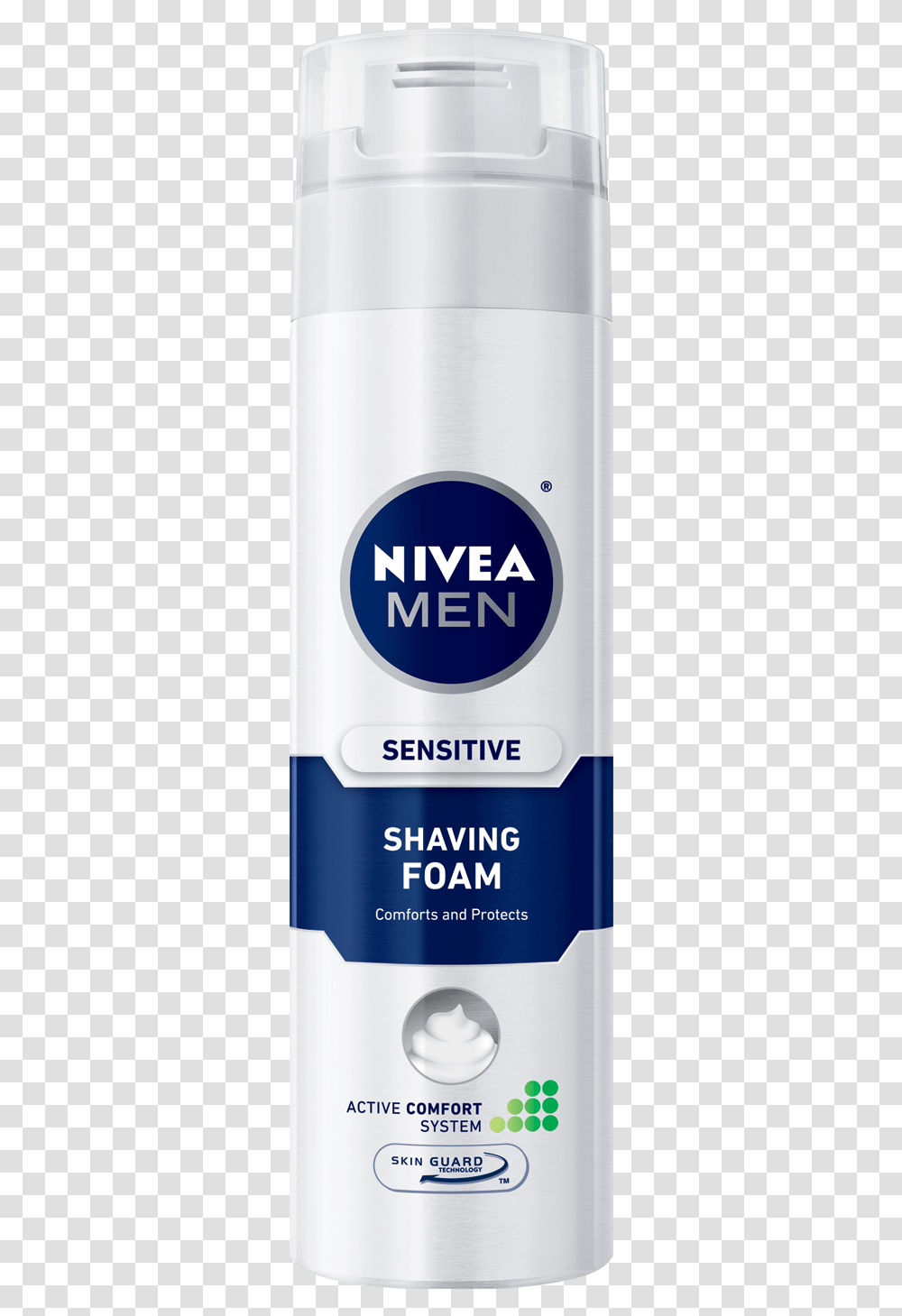 Sensitive Shaving Foam Nivea Cooling Moisturizer, Cosmetics, Bottle, Shaker Transparent Png