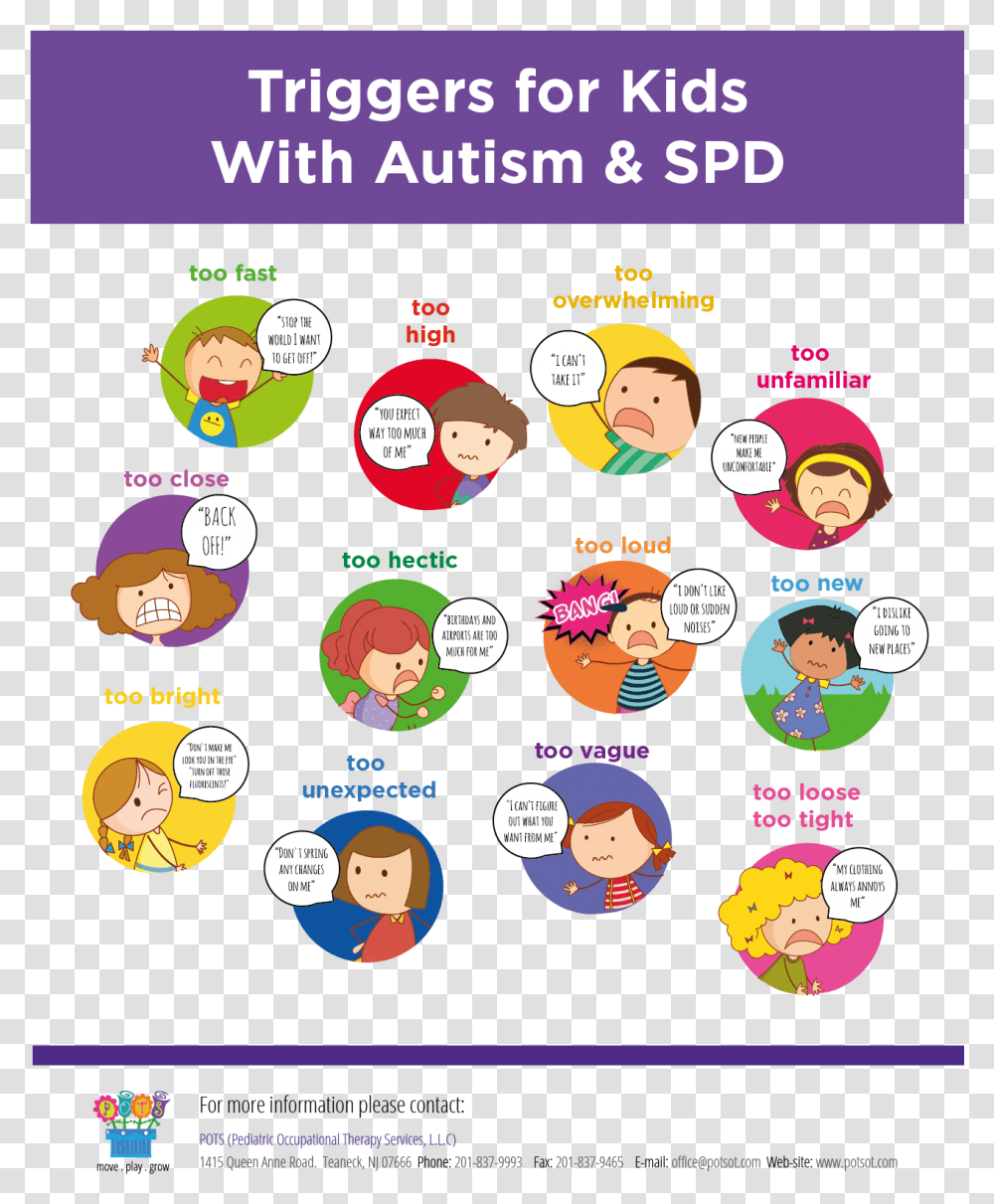 Sensory Processing Disorder And Autism, Label, Advertisement, Poster Transparent Png