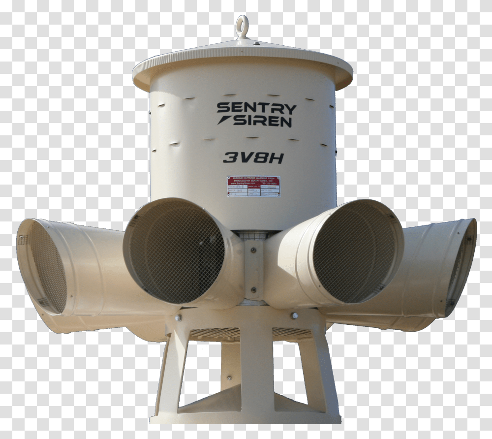 Sentry Tornado Sirens Download Sentry Siren, Blow Dryer, Appliance, Electrical Device, Telescope Transparent Png