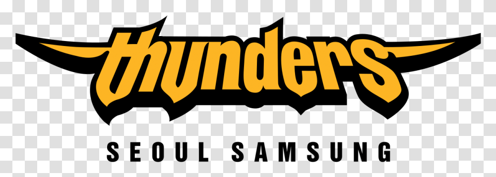 Seoul Samsung Thunders Logo, Word, Label, Alphabet Transparent Png