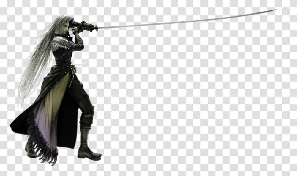Sephiroth Ff Dartonstaker, Ninja, Person, Human, Weapon Transparent Png