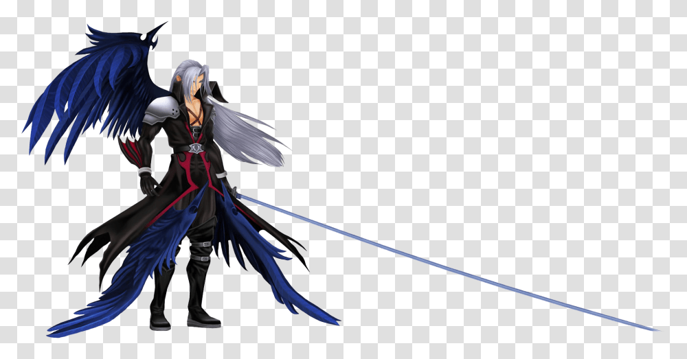 Sephiroth Free Background Sephiroth Kingdom Hearts, Person, Human, Apparel Transparent Png