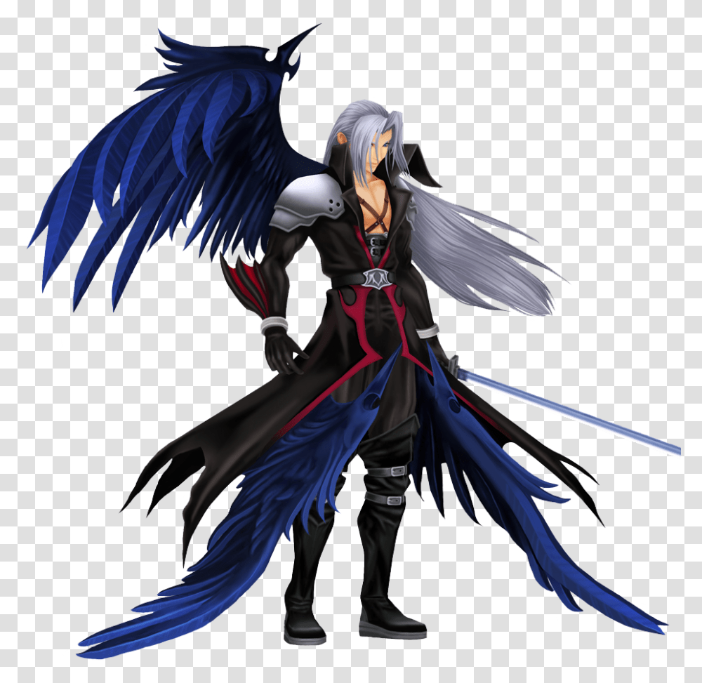 Sephiroth Image Kingdom Hearts Sephiroth, Person, Human, Angel, Archangel Transparent Png