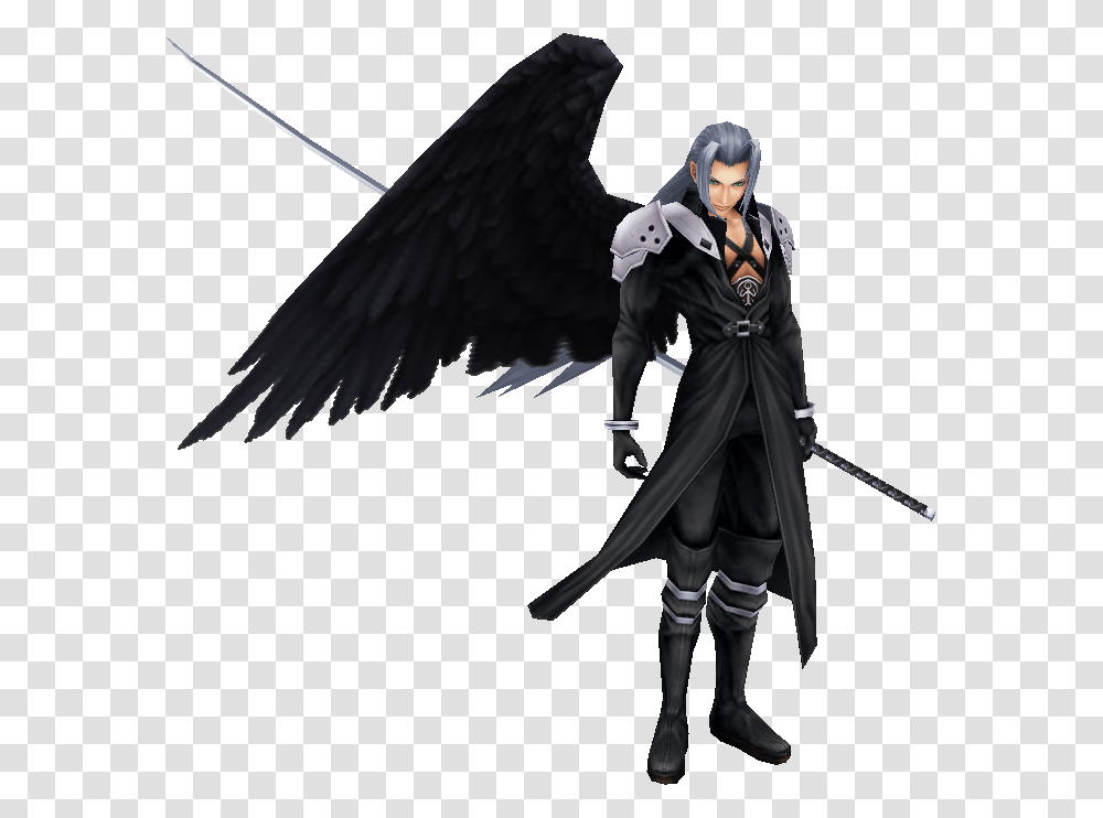 Sephiroth Image Sephiroth Smash Ultimate, Person, Human, Bird, Animal Transparent Png