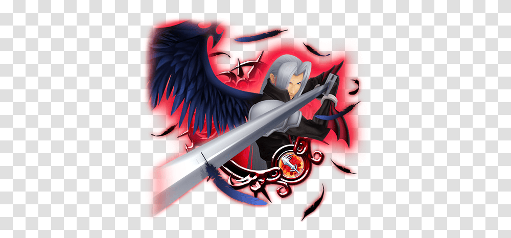 Sephiroth Kingdom Hearts Union X Xemnas, Duel, Weapon, Weaponry, Sword Transparent Png