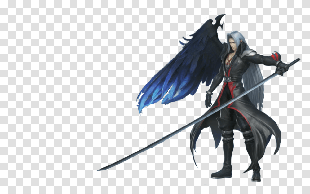 Sephiroth Sephiroth Kingdom Hearts Dissidia, Person, Human, Angel, Archangel Transparent Png