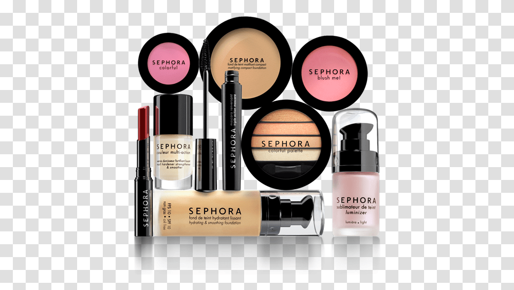 Sephora Makeup Products, Cosmetics, Wristwatch, Face Makeup, Lipstick Transparent Png