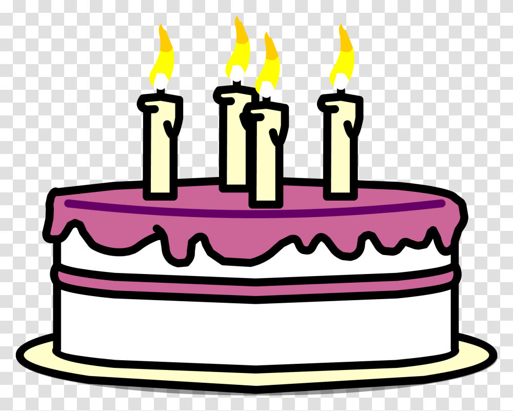 September Clipart Birthday Cake Club Penguin Birthday Cake, Dessert, Food Transparent Png
