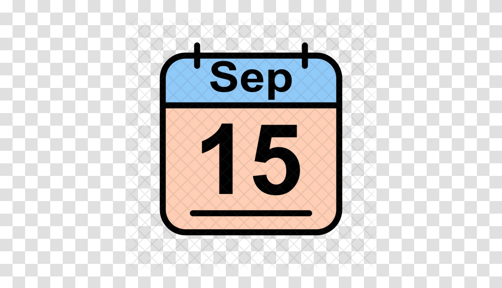 September Icon Vertical, Number, Symbol, Text, Calendar Transparent Png