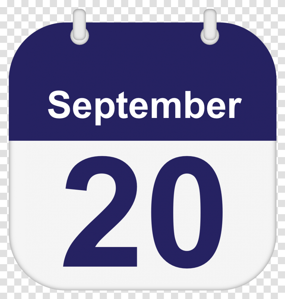 September, Number, Calendar Transparent Png