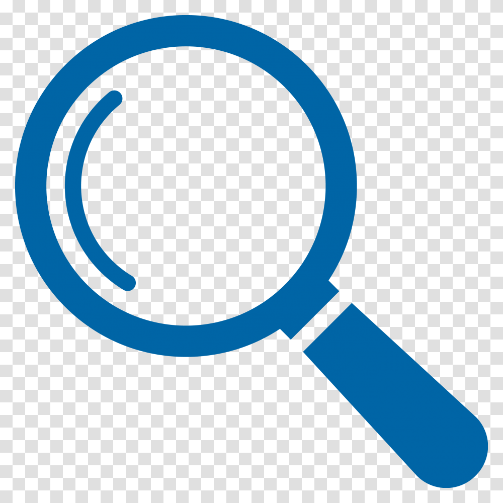 Septi Concept Blue Magnifying Glass Icon, Tape Transparent Png