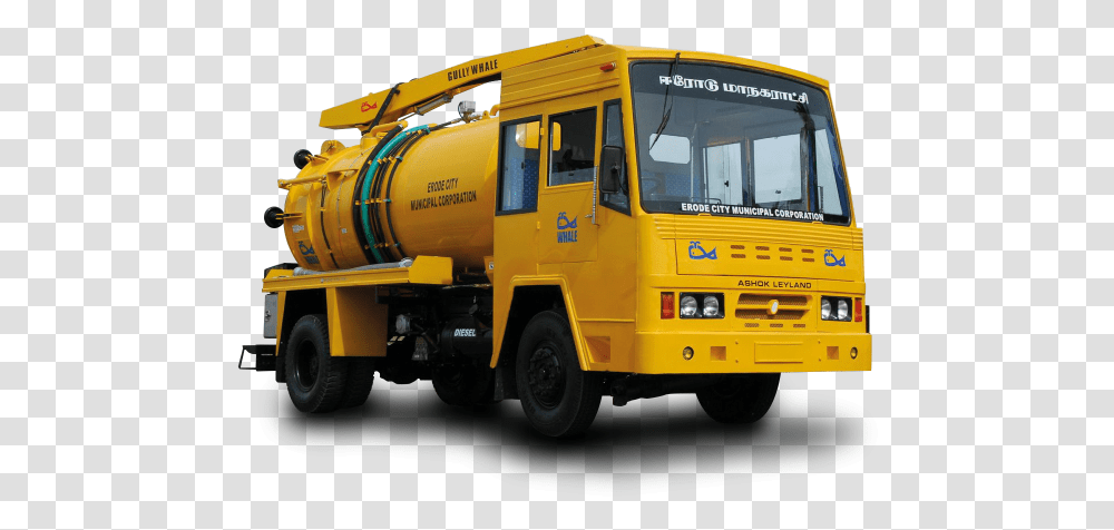 Septic Tank Cleaning Vehicle, Transportation, Bus, Fire Truck, Wheel Transparent Png