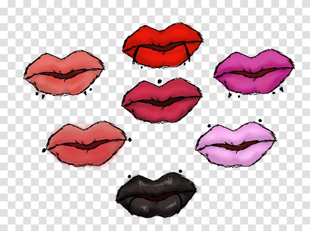 Septum Piercing, Mouth, Lip, Rose, Flower Transparent Png