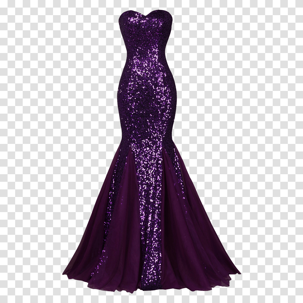Sequin Dress Free Pic Royal Purple Prom Dresses, Apparel, Evening Dress, Robe Transparent Png