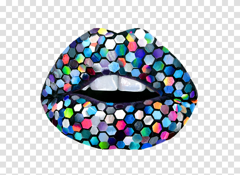 Sequin Lips Numbered Print, Rug, Mouth, Purple Transparent Png