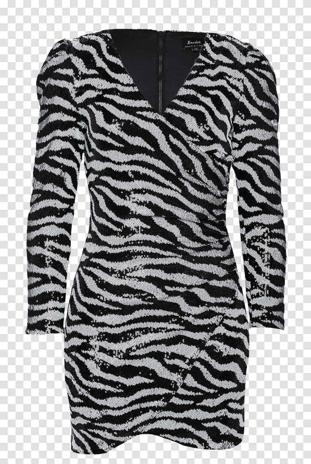Sequin Zebra Dress In Colour Wind Chime Day Dress, Apparel, Sweater, Sleeve Transparent Png