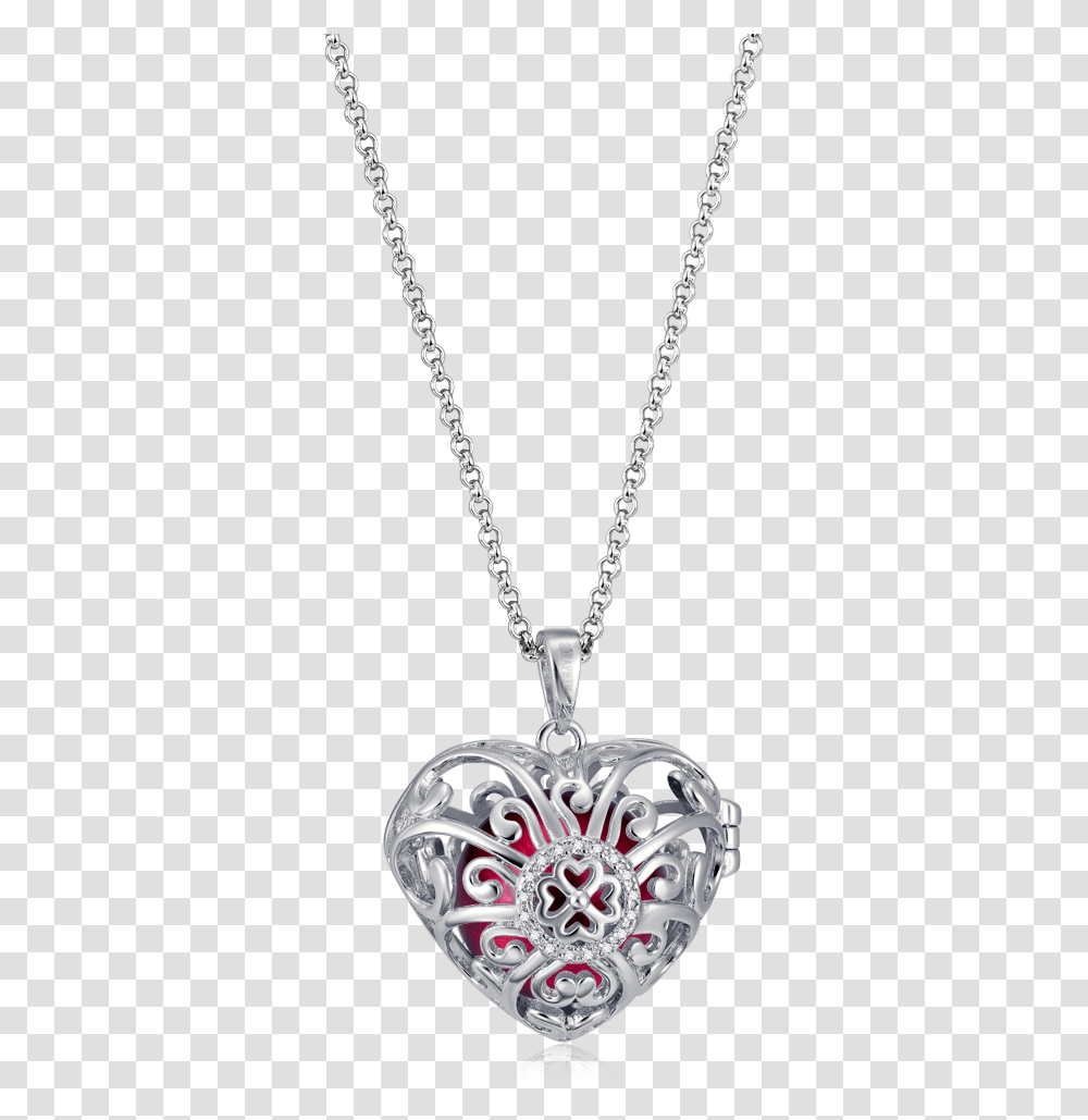 Seraphim Silver Heart Holder With Four Leaf Clover Tiffany And Co O Necklace, Pendant, Jewelry, Accessories, Accessory Transparent Png