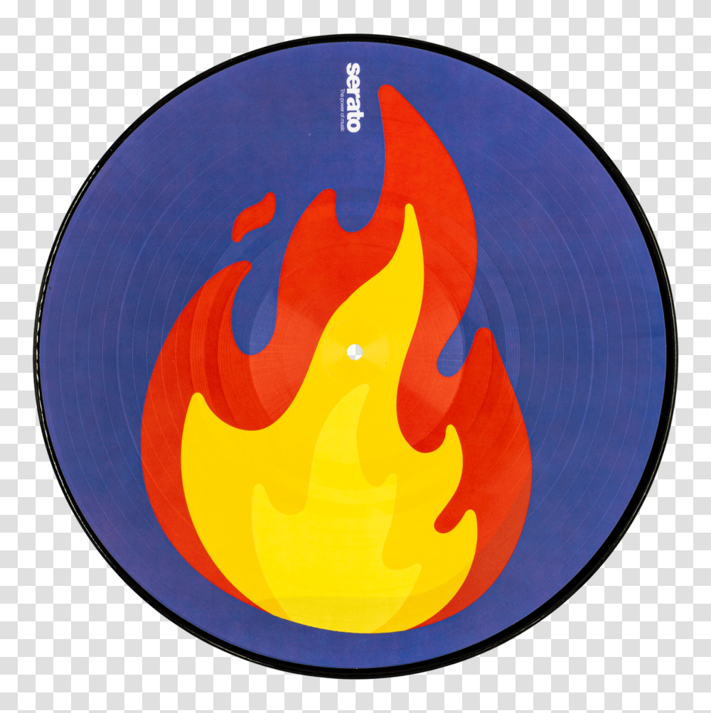 Serato Control Vinyl Flamerecord Emoji Pair Serato, Logo, Symbol, Animal, Painting Transparent Png