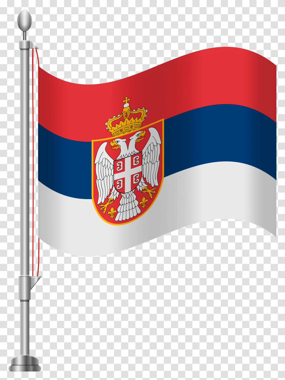 Serbia Flag Clip Art, Label, Sticker Transparent Png