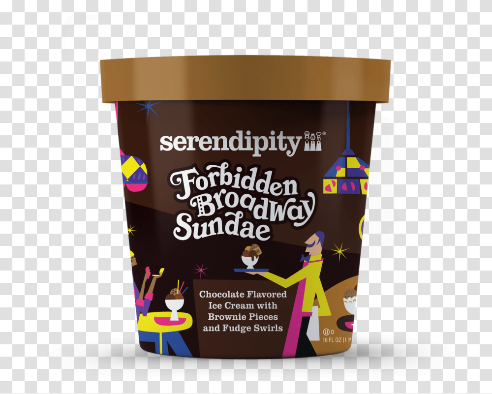 Serendipity Ice Cream Forbidden Broadway Sundae, Dessert, Food, Creme, Flyer Transparent Png