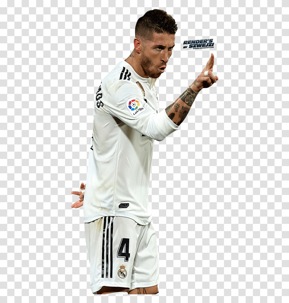 Sergio Ramos By Szwejzi Clipart Image Sergio Ramos White Background, Skin, Person, Human, Finger Transparent Png