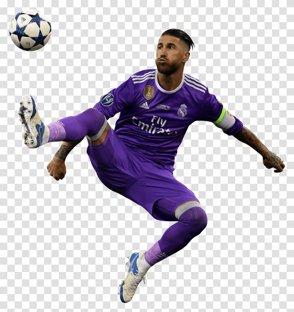 Sergio Ramos Player, Person, Human, People, Soccer Ball Transparent Png