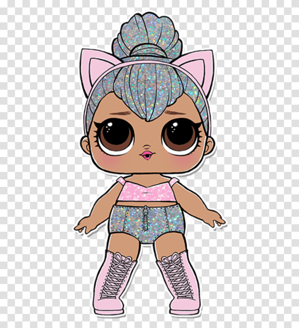 Serie 2 The Glitterati Lol Kitty Queen, Doll, Toy, Person Transparent Png