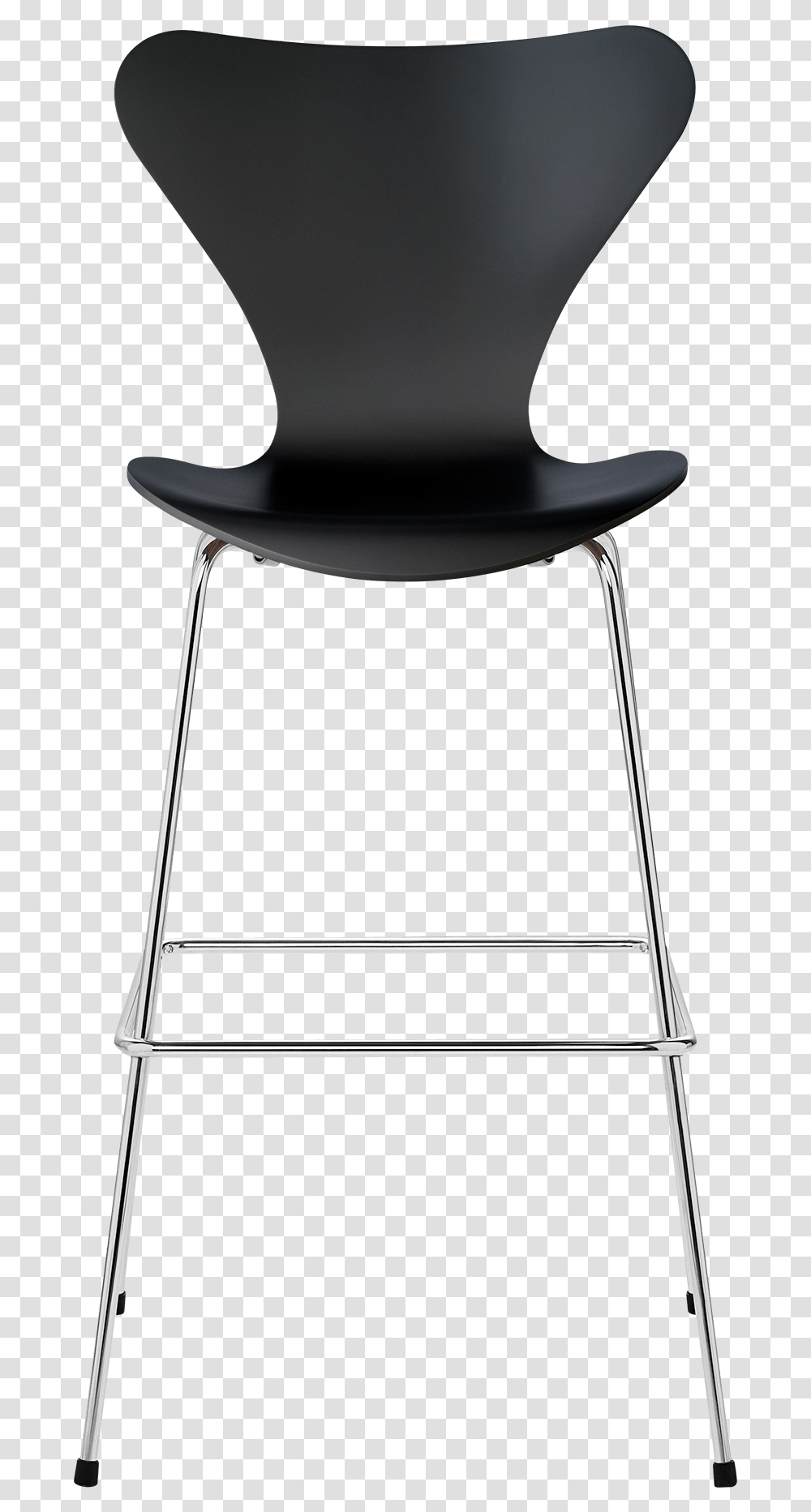 Series 7 Chair Arne Jacobsen Lacquered Black Bar Stool Bar Stool, Furniture, Apparel, Hat Transparent Png